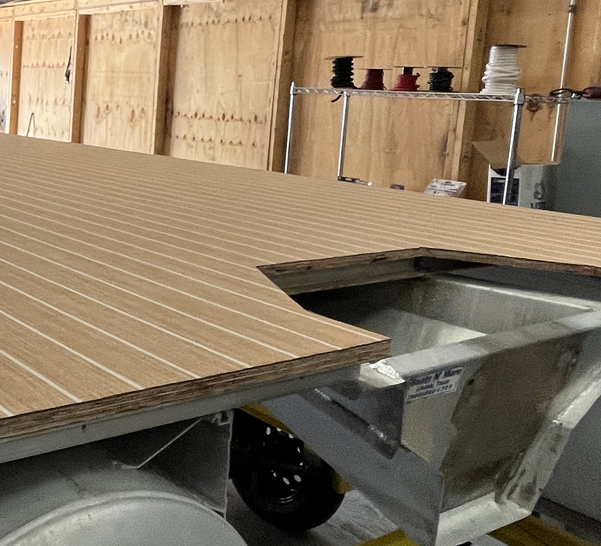 pontoon flooring completed